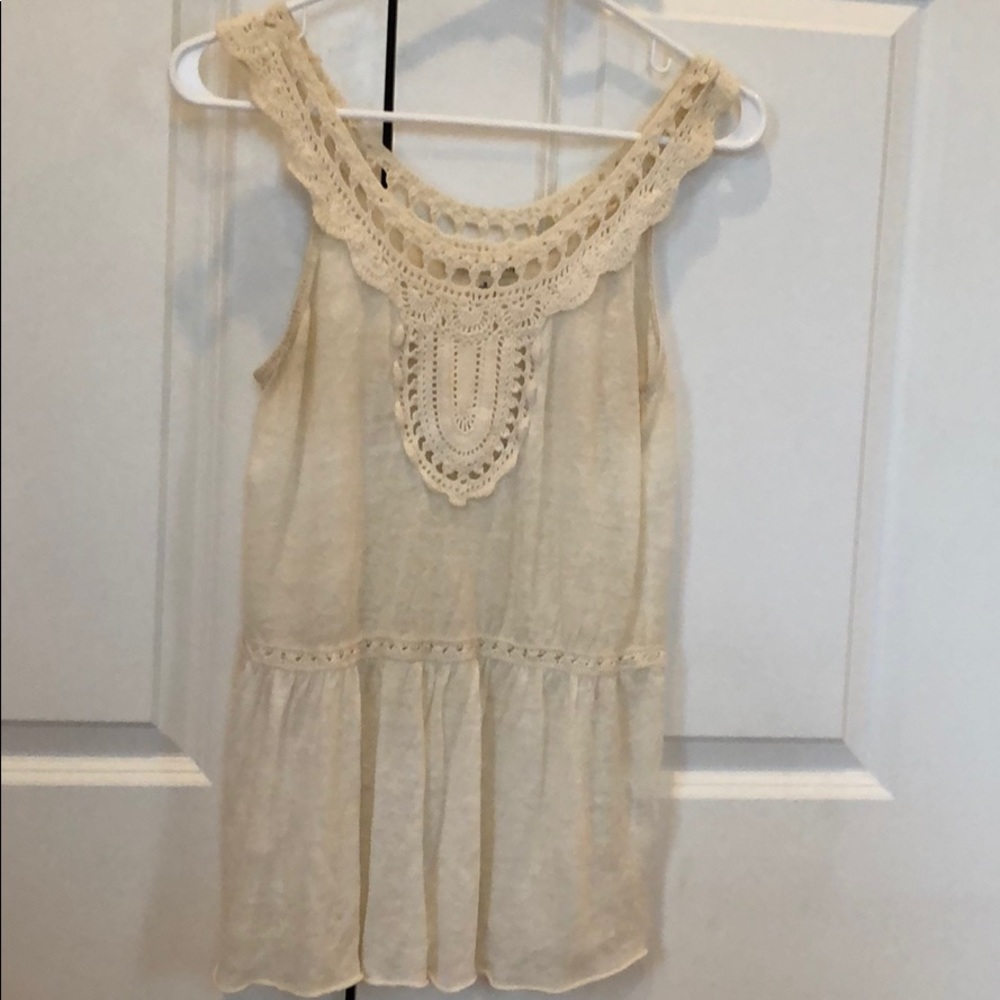 Banana Republic Crochet detail tank top